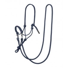 Веревочный недоуздок+повод+чомбур All-in-One