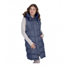 Длинный жилет с капюшоном Clara
